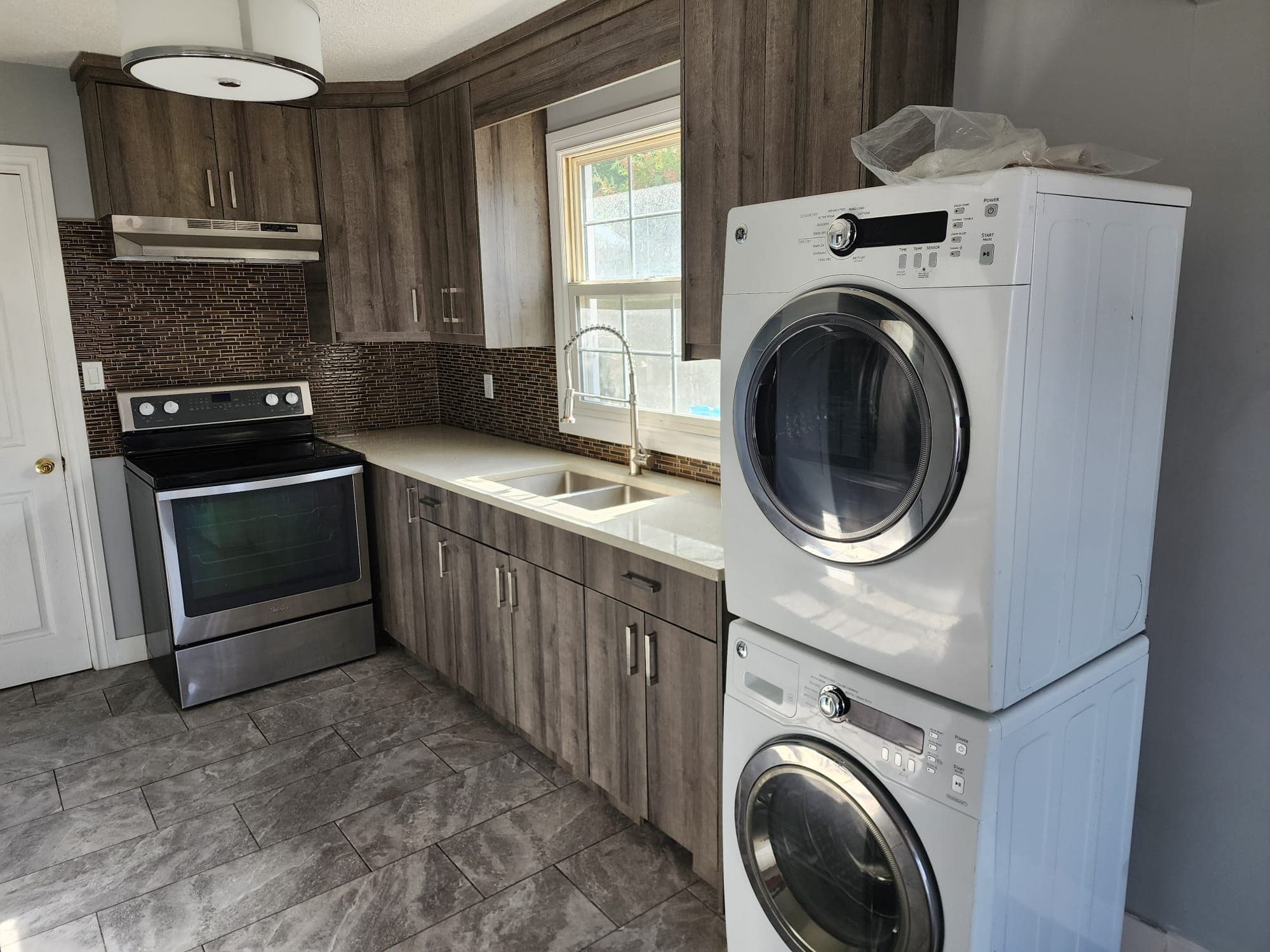 Completed home renovation with drywall installation and ceiling work in Saskatoon, Saskatchewan