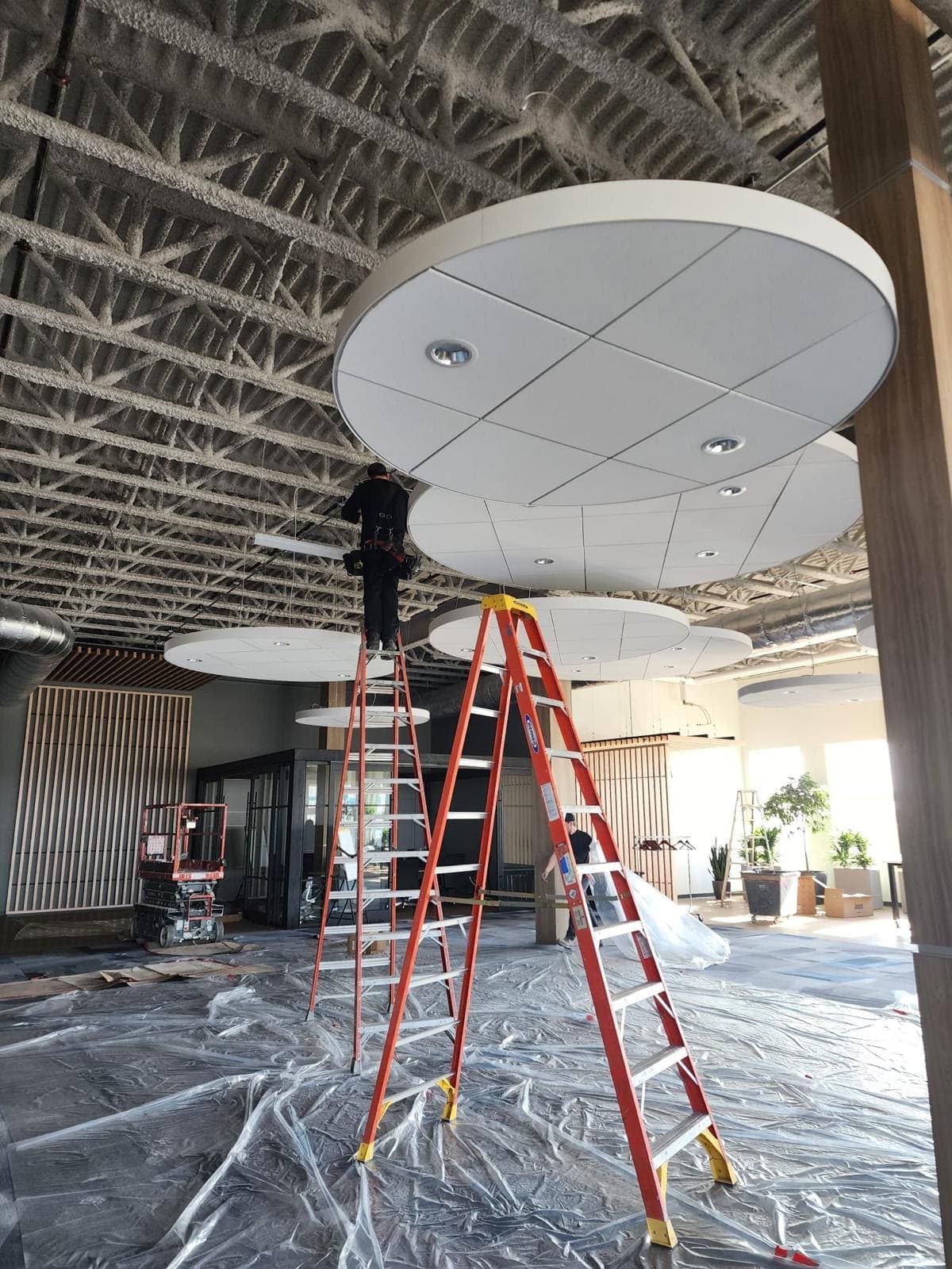 Completed drywall installation project by Dil Chahal Construction in Saskatoon, SK