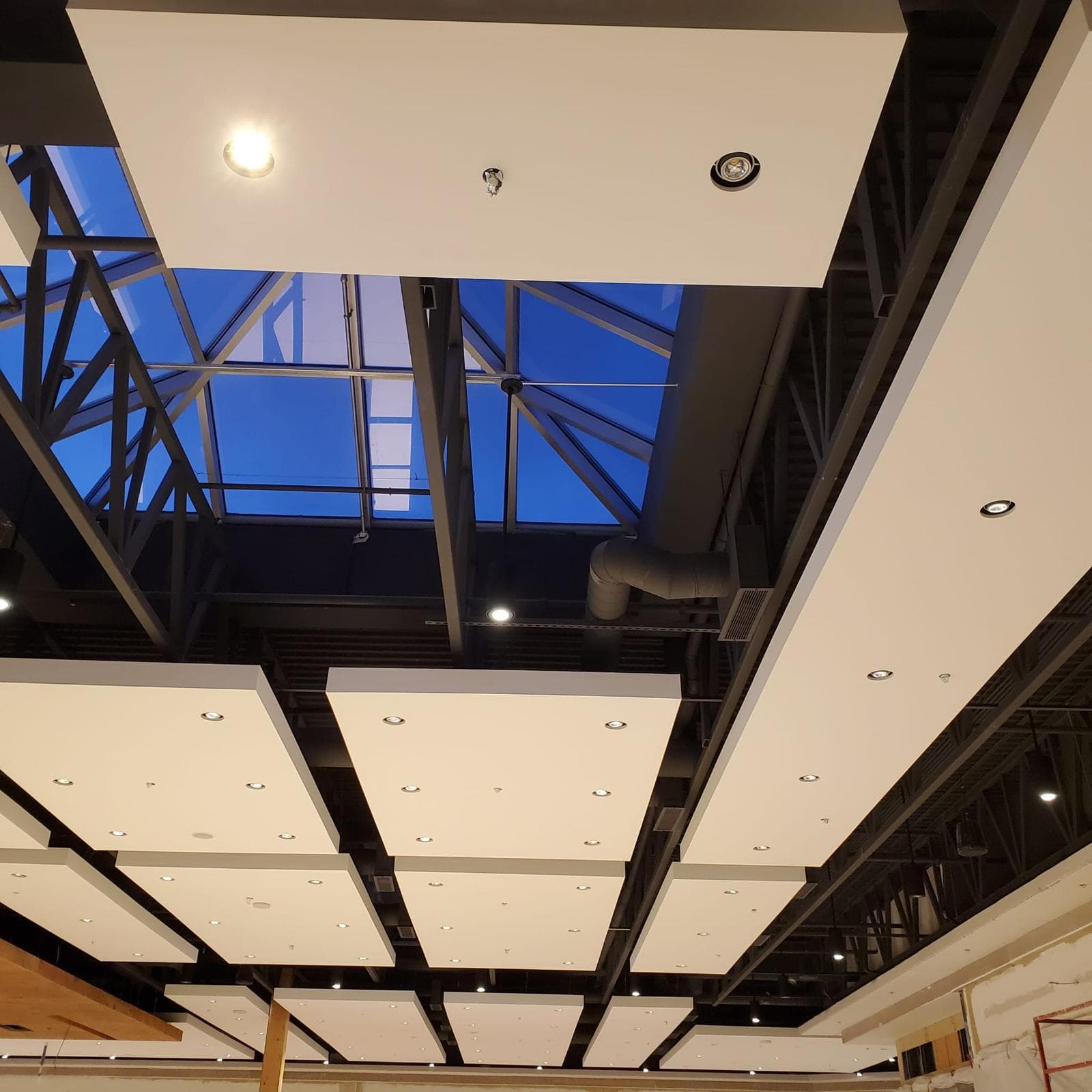 Steel framing and drywall work for a commercial renovation in Saskatoon