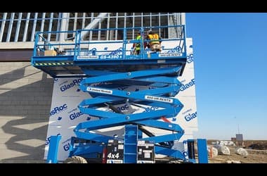 GlasRoc sheathing installation for fire, moisture, and mold resistance in Saskatoon